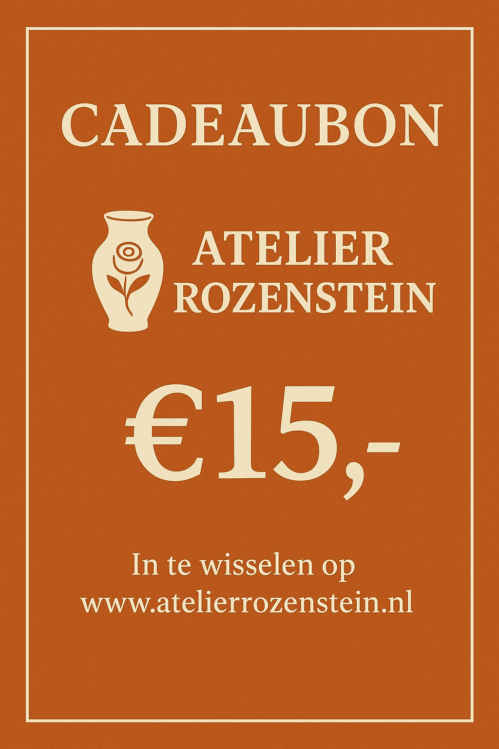 Cadeaubon Atelier Rozenstein