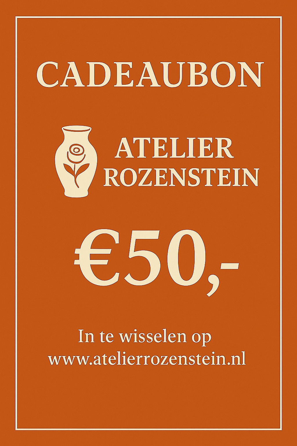 Cadeaubon Atelier Rozenstein